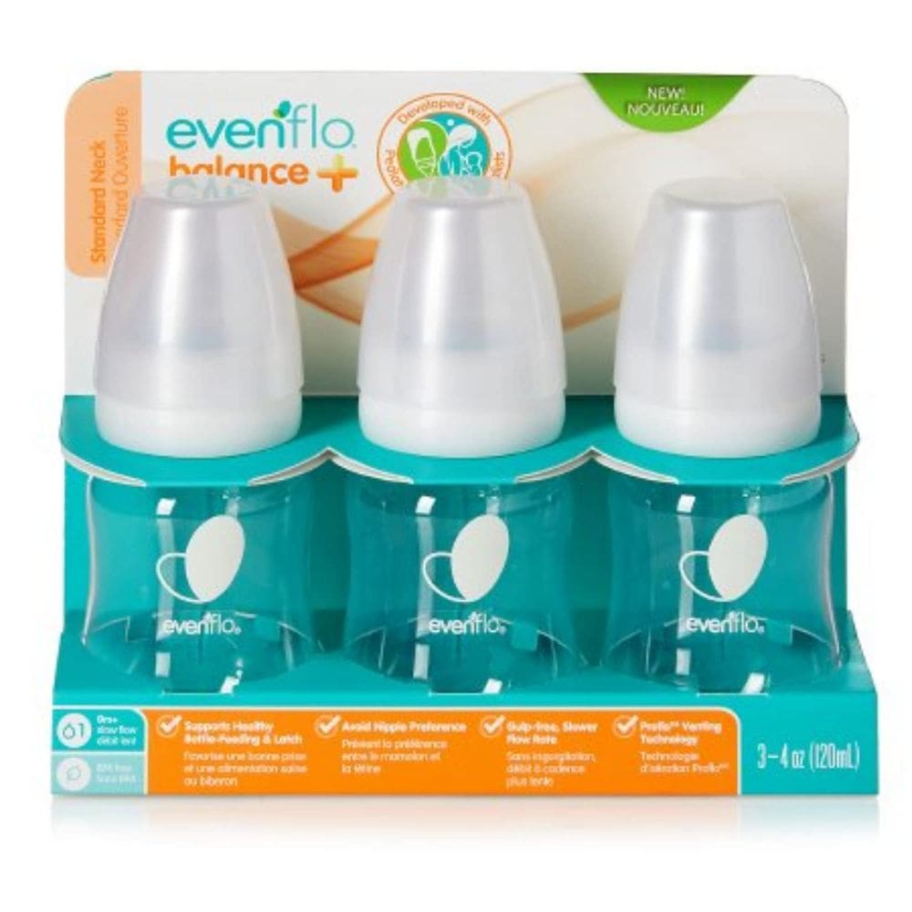 Baby Bottle Evenflo Feeding Balance+ 120 mL, 0 meses ou mais