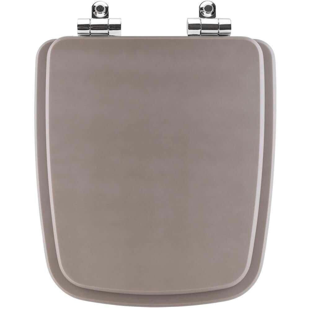Assento Sanitário Poliester Soft Close Boss Gris Cinza Fosco Para Vaso Incepa