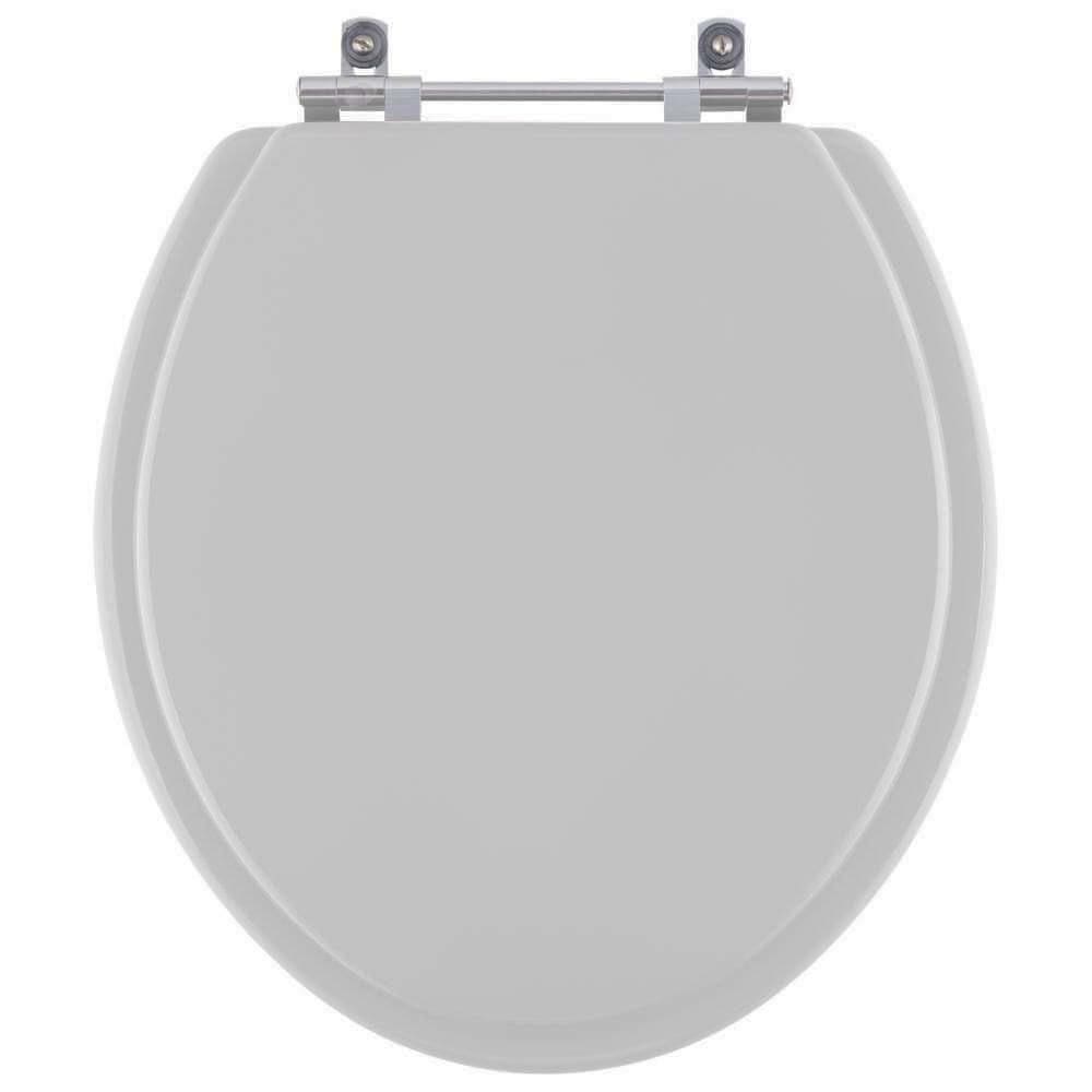Assento Sanitario Poliester Azalea Cinza Prata Para Vaso Celite