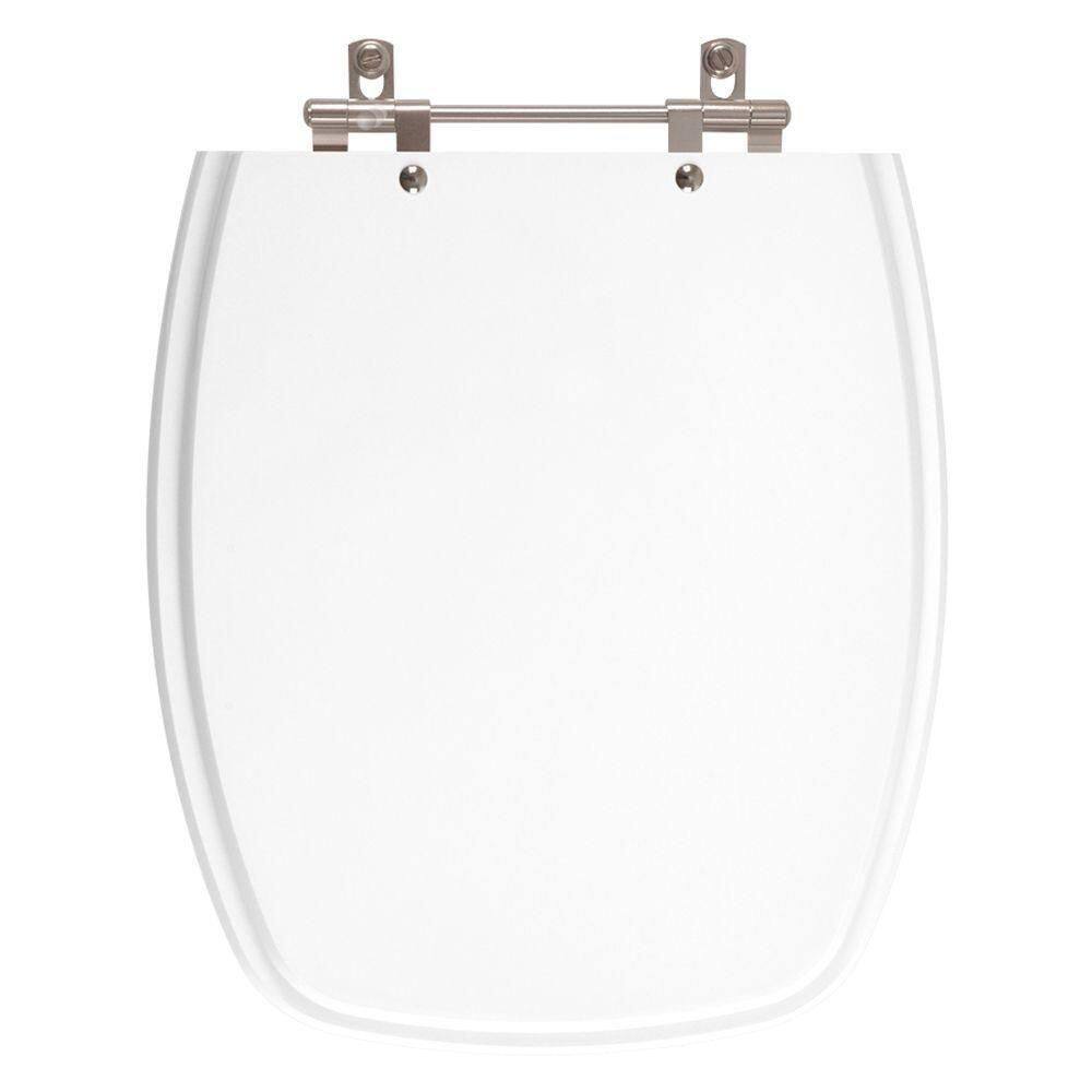 Assento Sanitário Poliester Laguna Branco Para Vaso Hervy