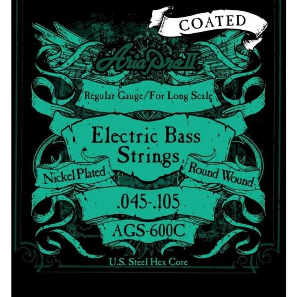 Encordoamento Para Baixo 4 Cordas Coated .045 Ags600c Aria Pro Ii.