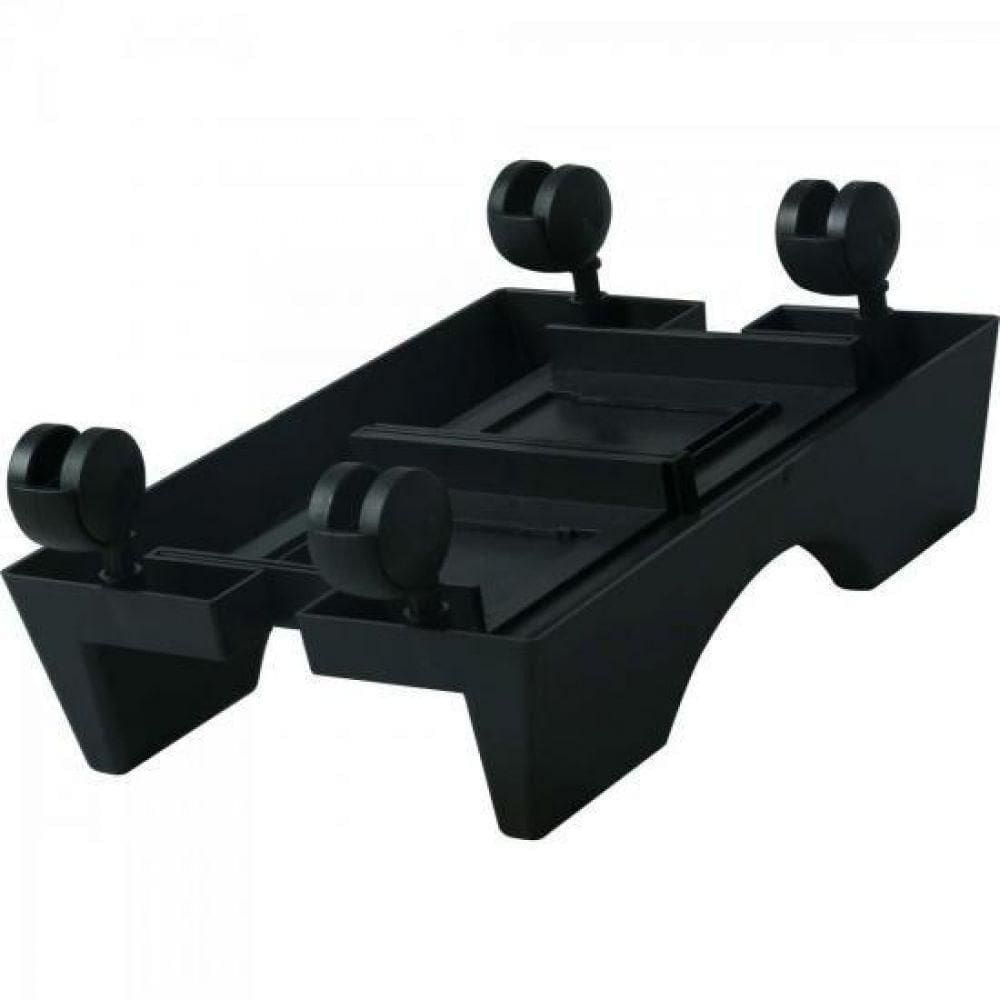 Suporte Para Cpu Com Rodinhas Preto Masticmol