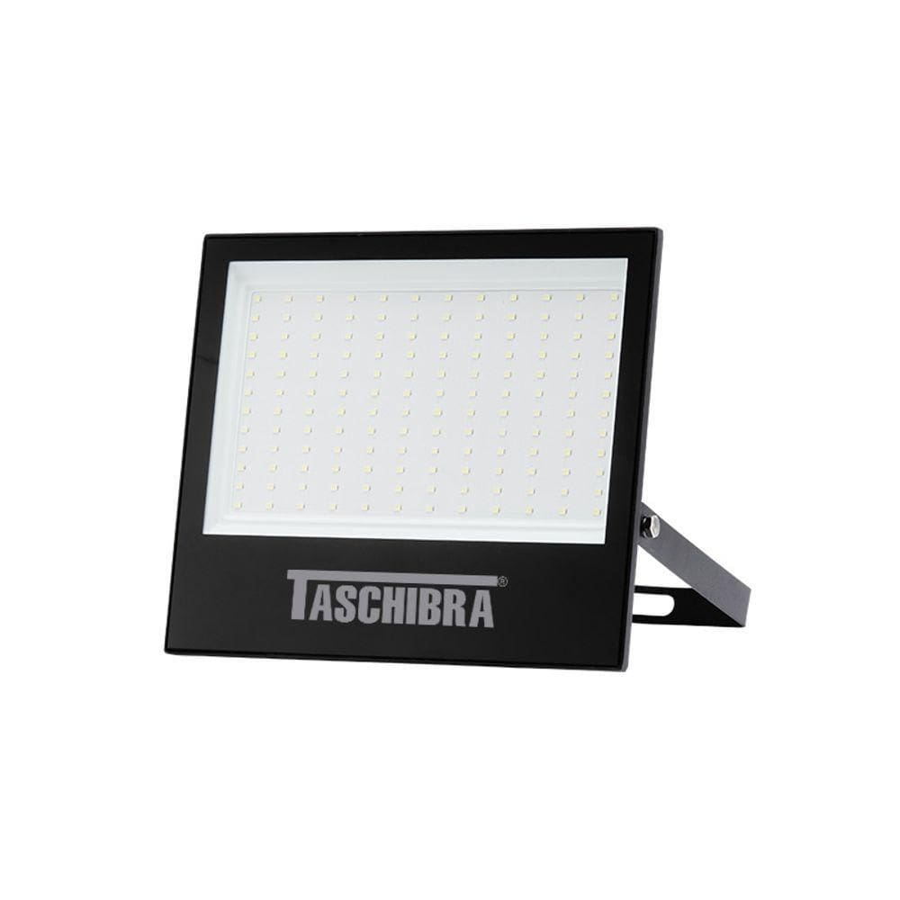 Refletor Taschibra Tr Led 150w Preto Bivolt 6500k Luz Branca