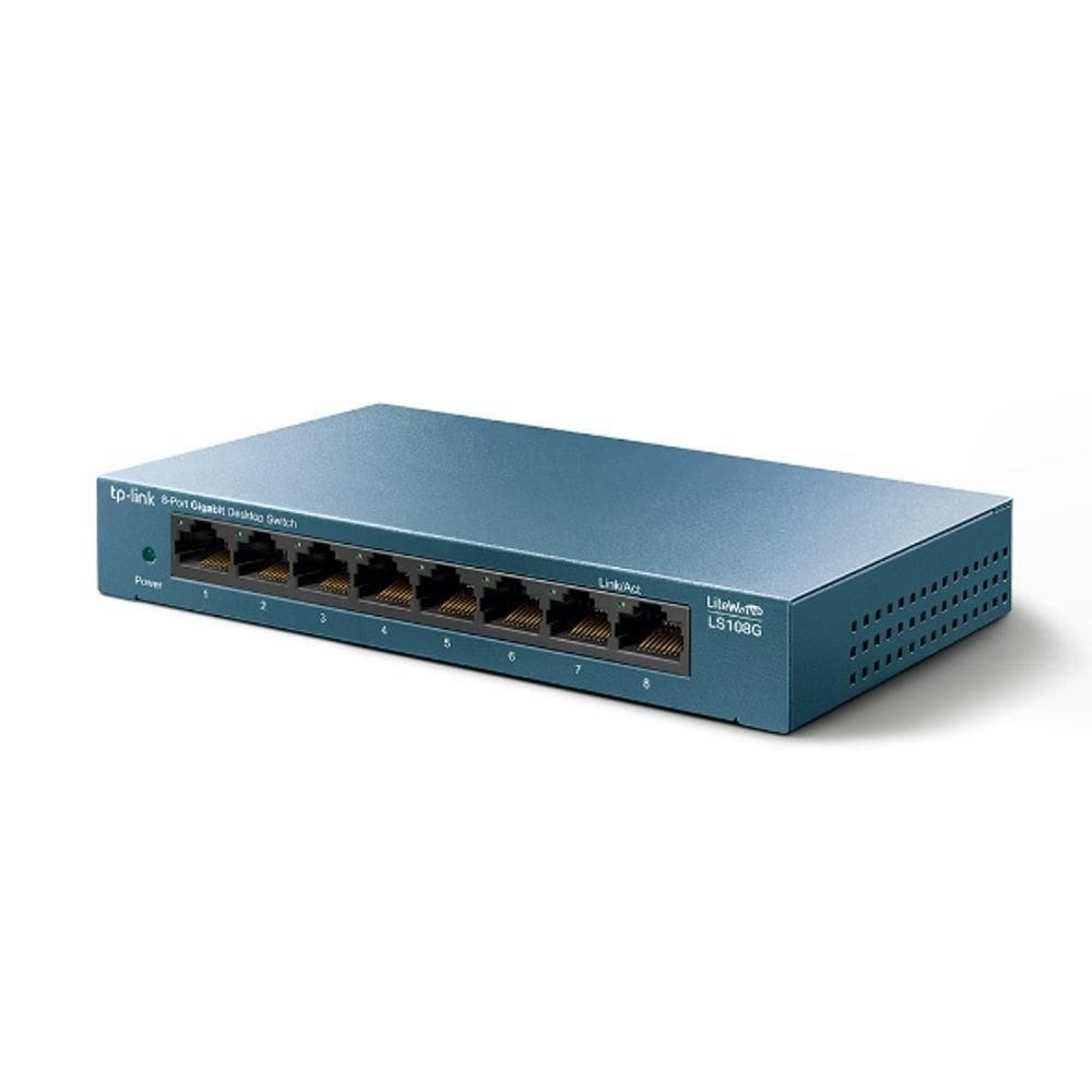 Switch De Mesa Tp-link, 8 Portas 10/100/1000mbps - Ls108g
