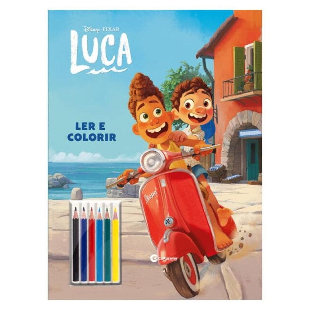 Pop Gigante Ler E Colorir Com Lápis - Luca