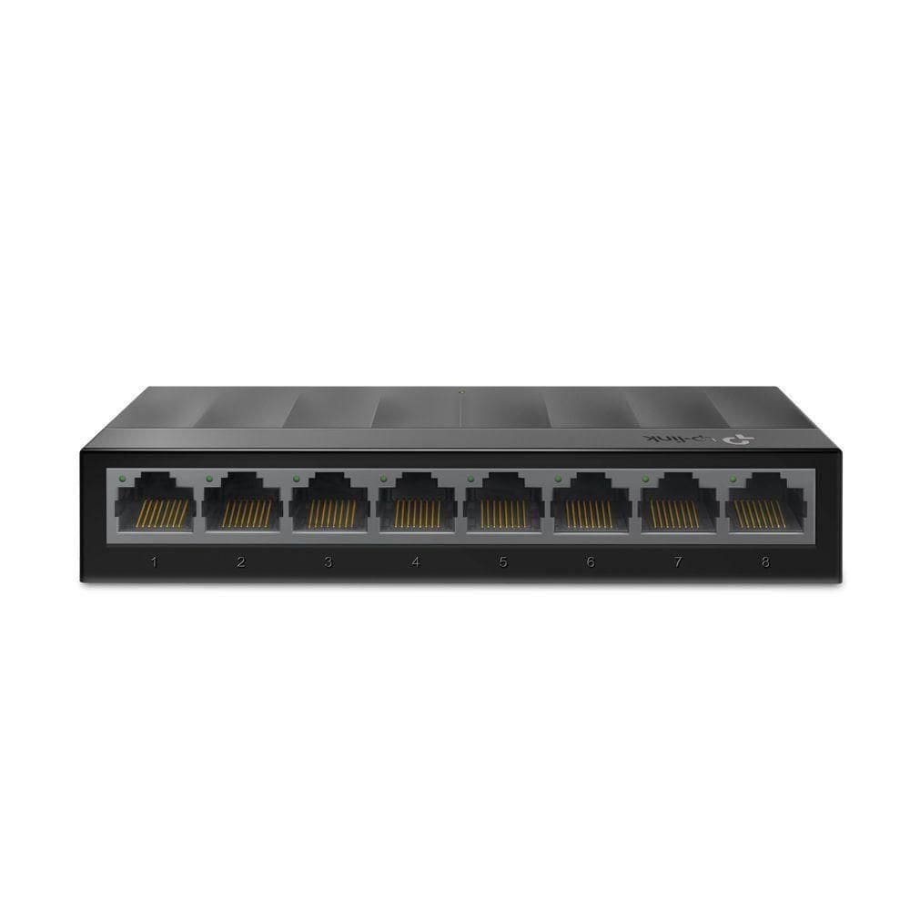 Switch 08 Portas Tp-link Ls1008g Gigabit 10/100/1000mbps
