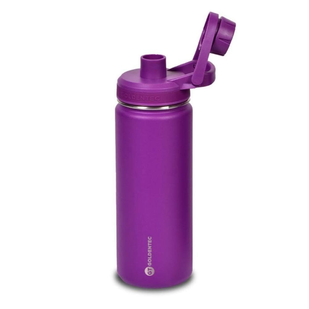 Garrafa Térmica Goldentec Colors - 500ml - Inox - Quente ou Frio ate 24h - BPA Free - Roxo - 60299