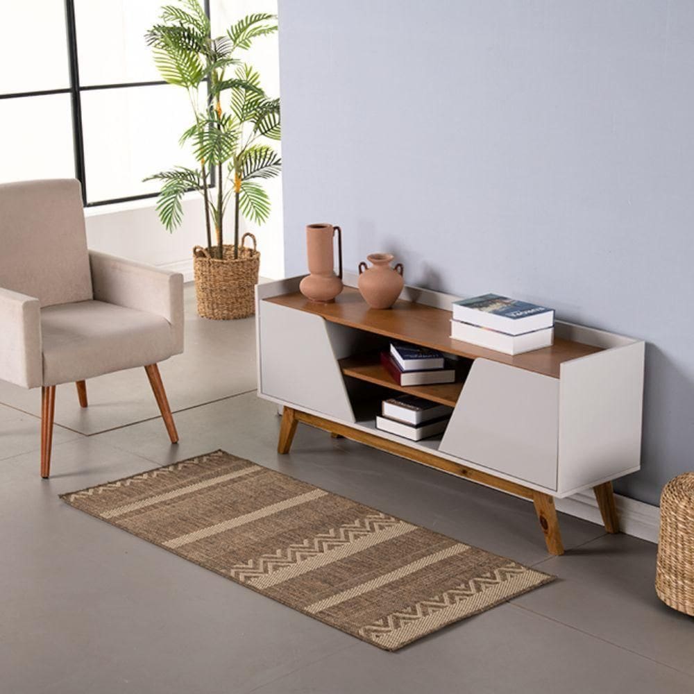 Tapete Passadeira Sisal Lancer 1 Peça 7,00m X 66cm 87% Polipropileno 13% Poliéster - Ps30 Mescla