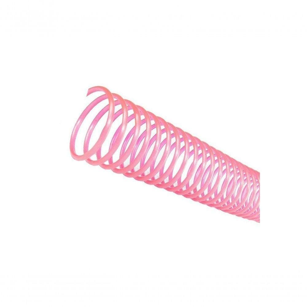 Espirais Para Encadernação Rosa 20Mm 120 Folhas 70un