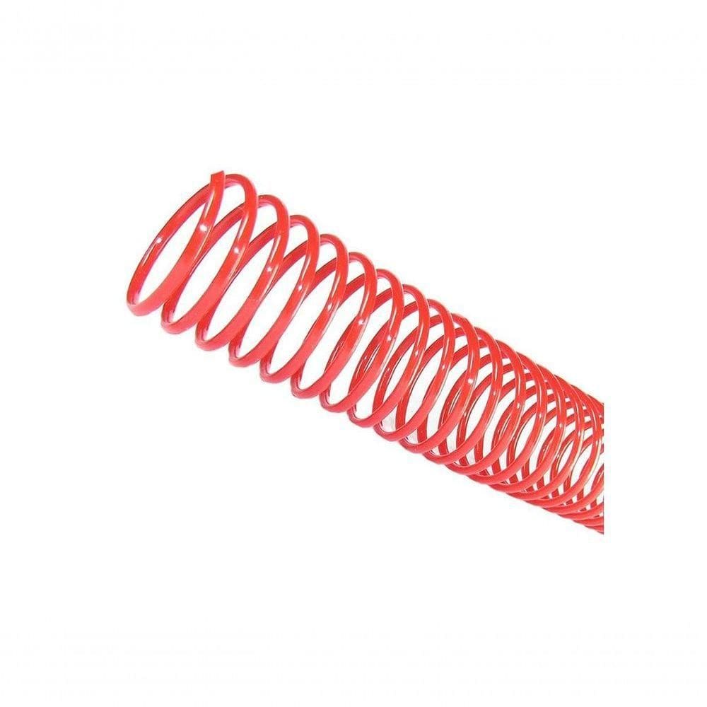 Espiral Para Encadernação Vermelho 17Mm 100 Folhas 100 Und