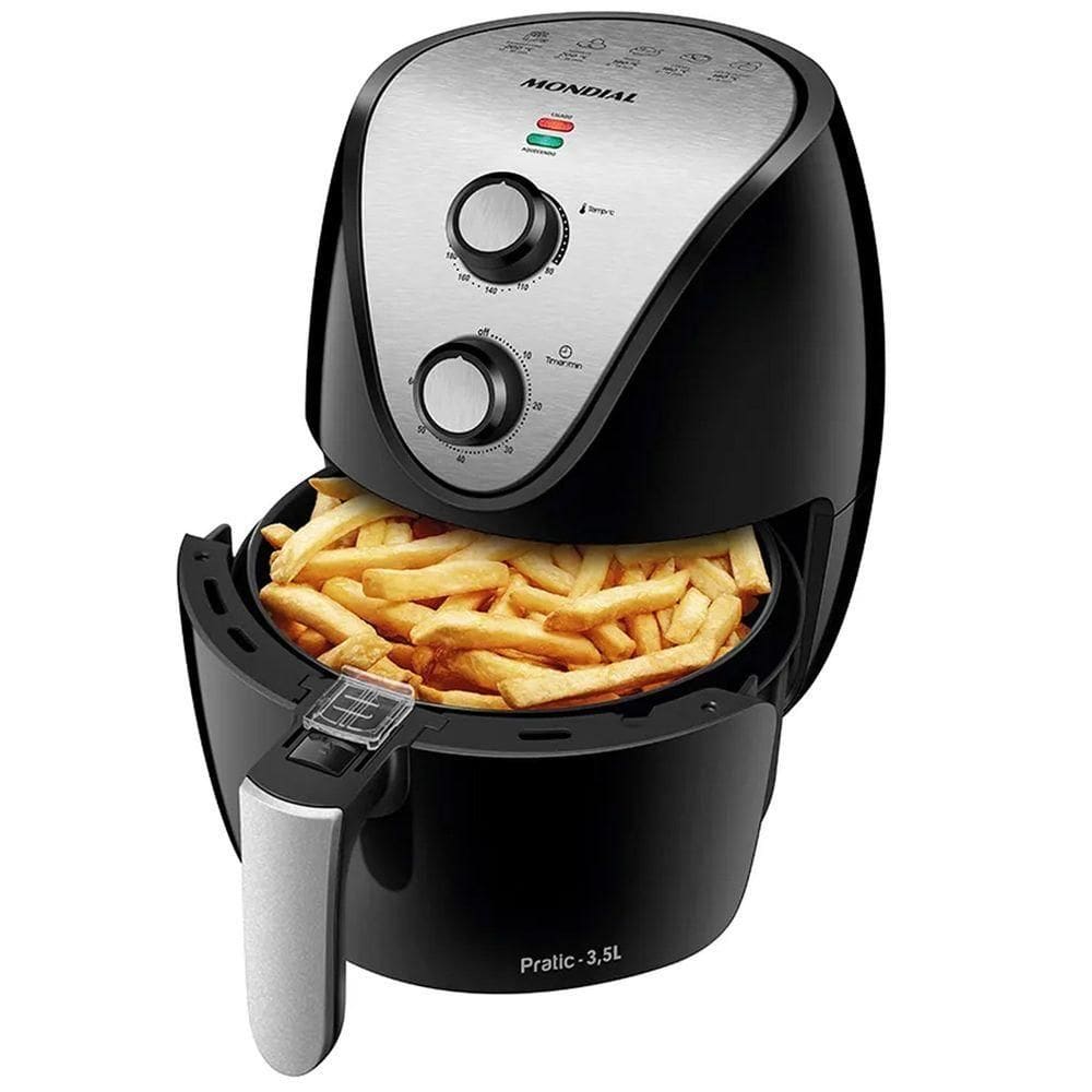 Fritadeira Sem Óleo Air Fryer 3,5l Preta Mondial 110V