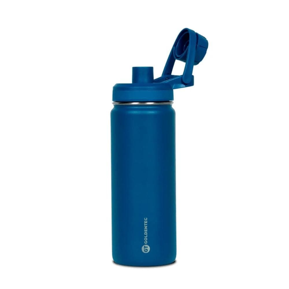 Garrafa Térmica Goldentec Colors - 500ml - Inox - Quente/Frio por ate 24h - BPA Free - Azul - 60050