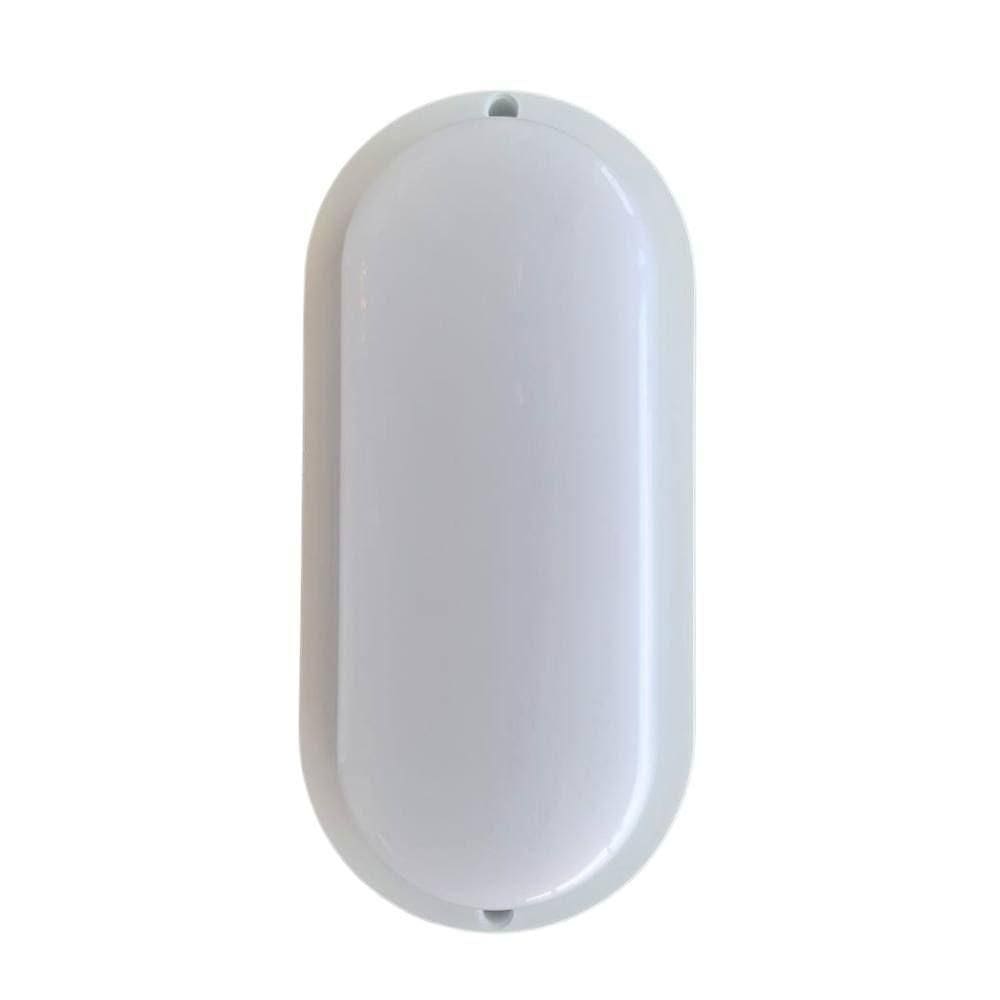 Luminária Arandela Branca Tartaruga Policarbonato Decoração Interna Externa 8w 6500k Bivolt