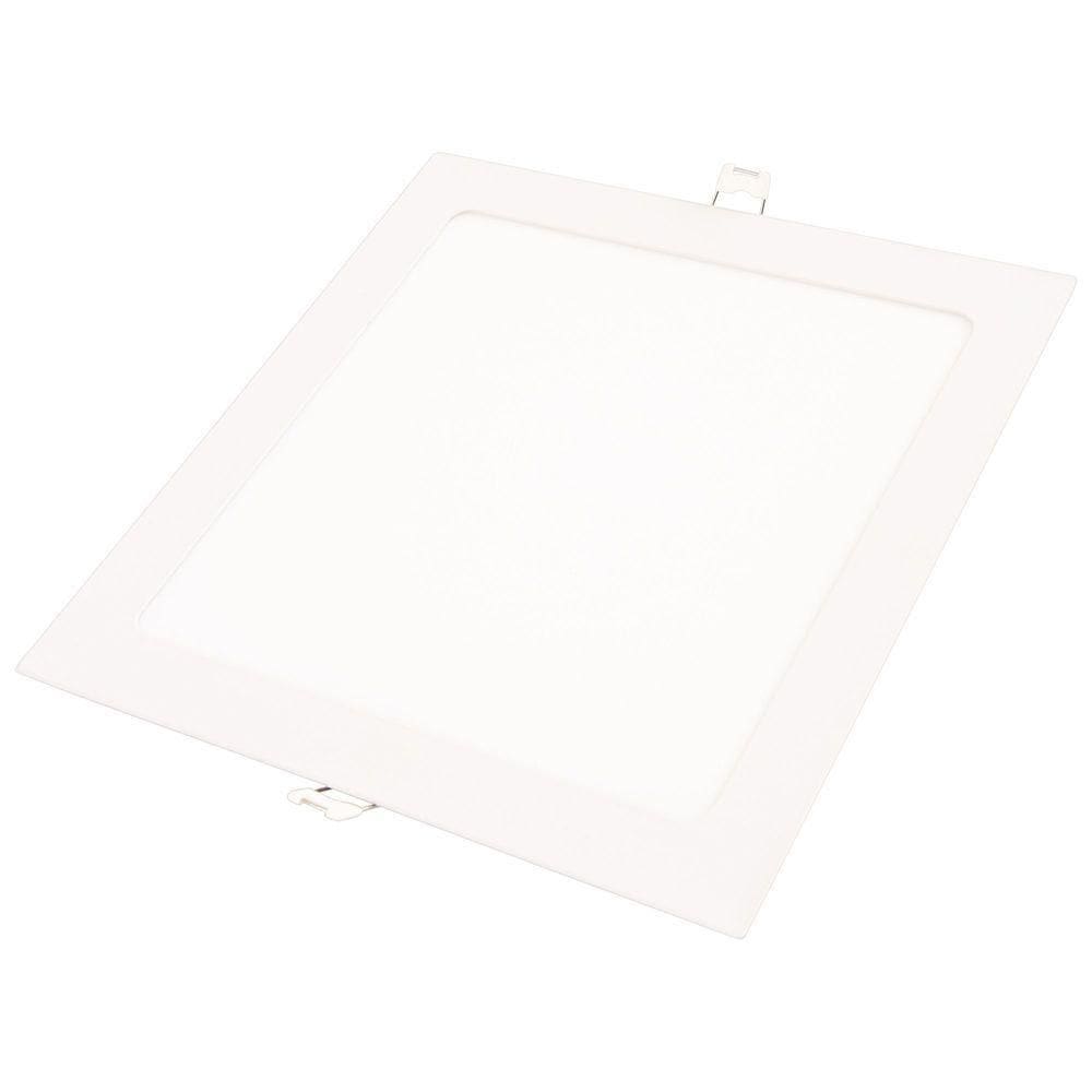 Plafon Led Tramontina Quadrado De Embutir 12k 6500k Luz Branca Tramontina