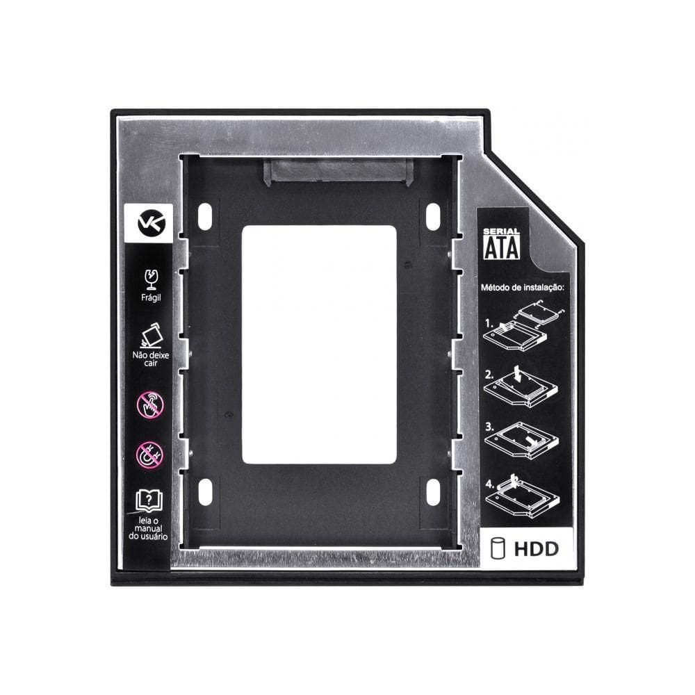 Adaptador Caddy Vinik Para Hd Ou Ssd Gaveta Dvd Notebook Sata 12.7mm Ac-127