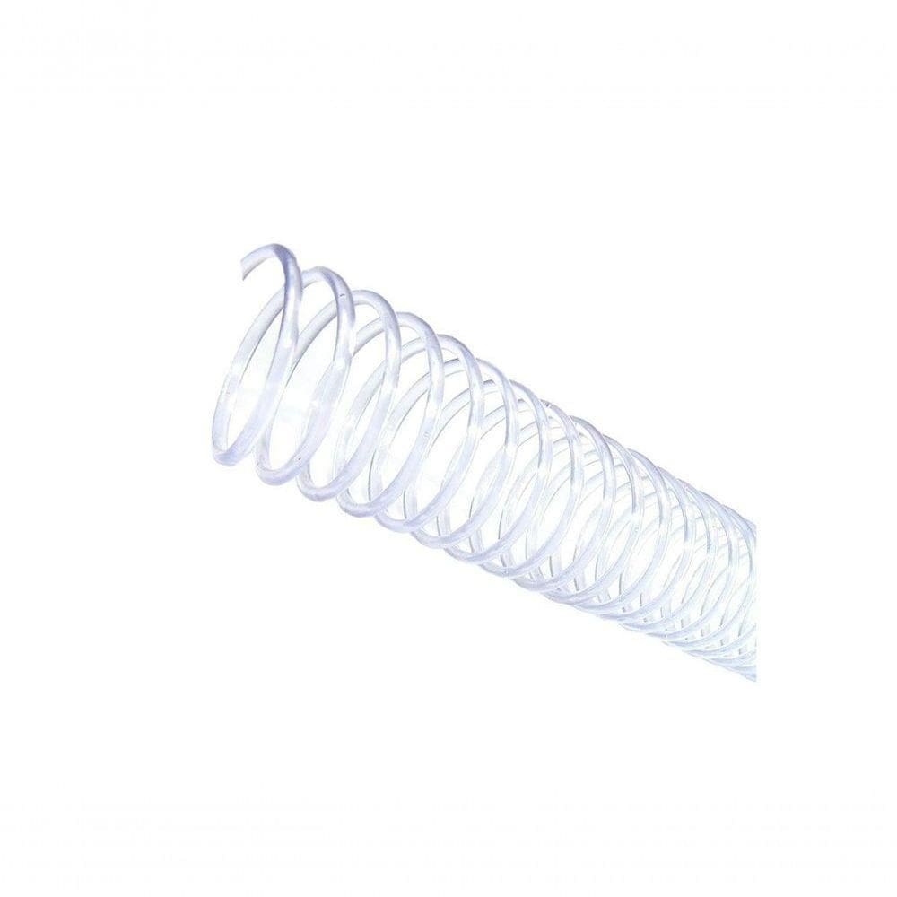 Espirais P/ Encadernação Cristal 33Mm 250 Folhas 25 Und
