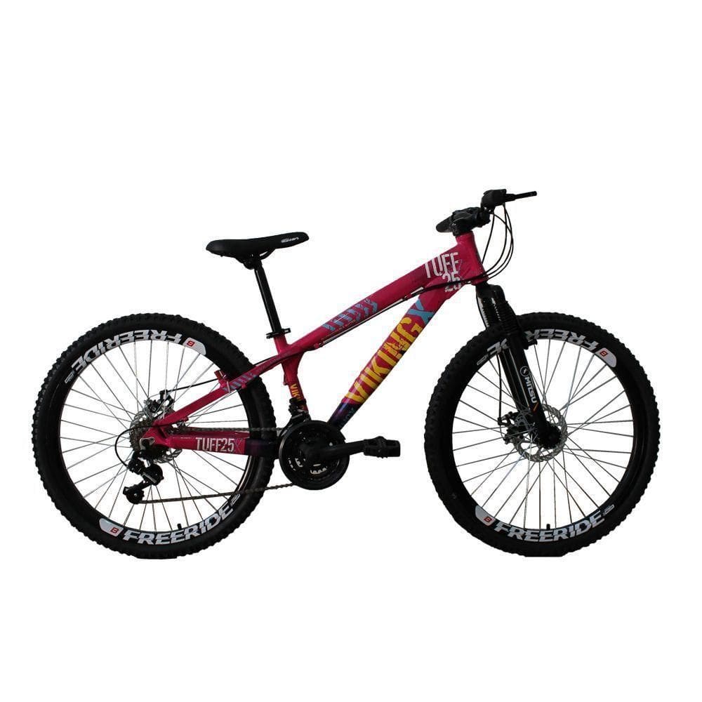 Bicicleta Tuff 25 Freeride Aro 26 Freio A Disco Viking X