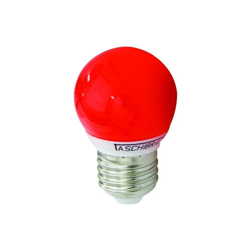Lâmpada Led Bolinha 1w - Taschibra Vermelho