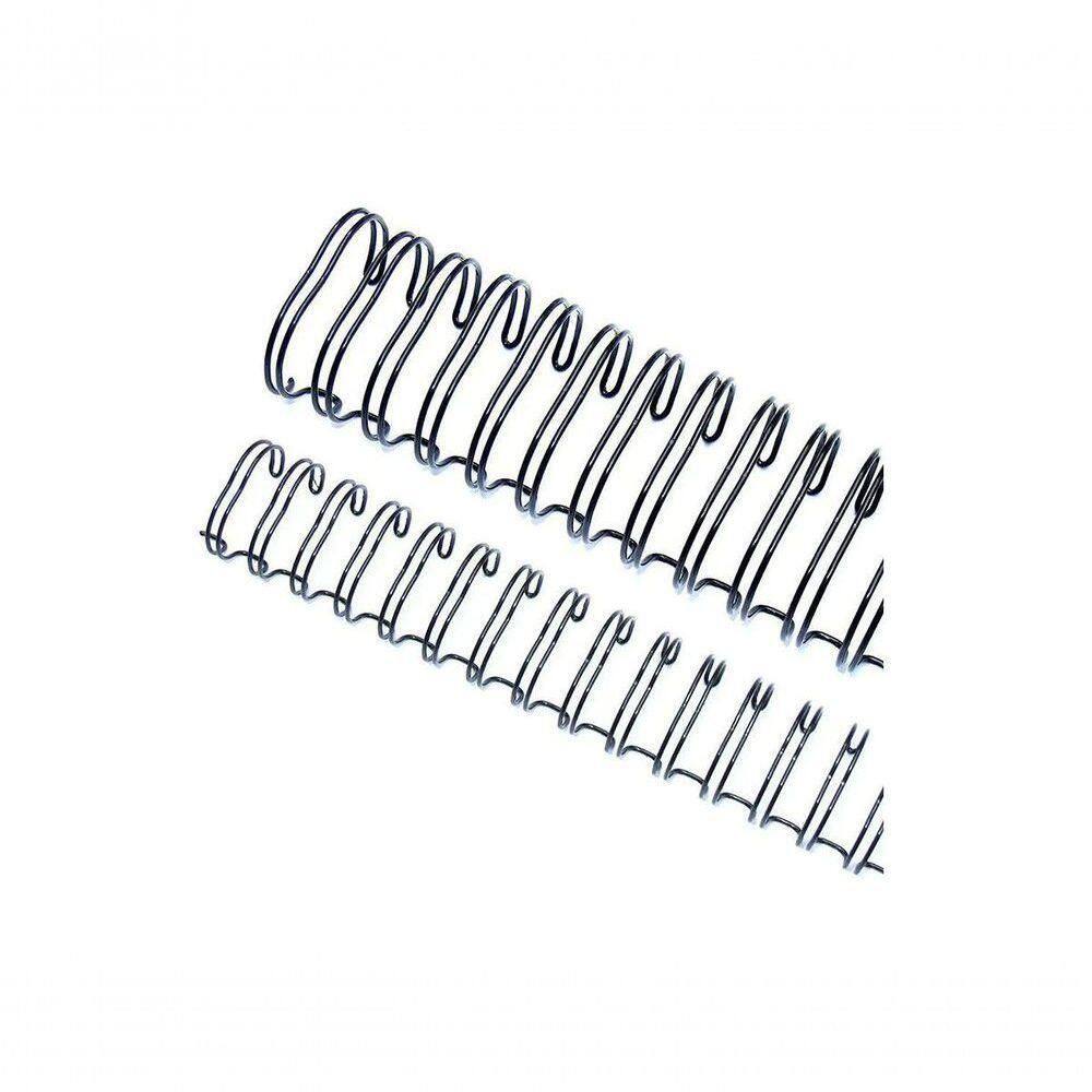 Wire-o Garra Duplo Anel 1" Para 200 Fls A4 2x1 Preto 50 Und