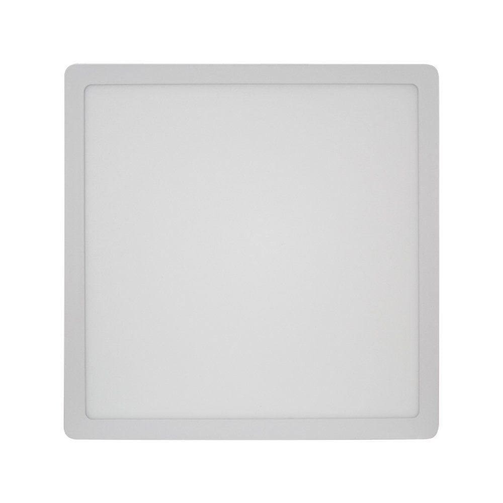 Painel Led Sobrepor 24w 6500k Quadrado Branco - 24w