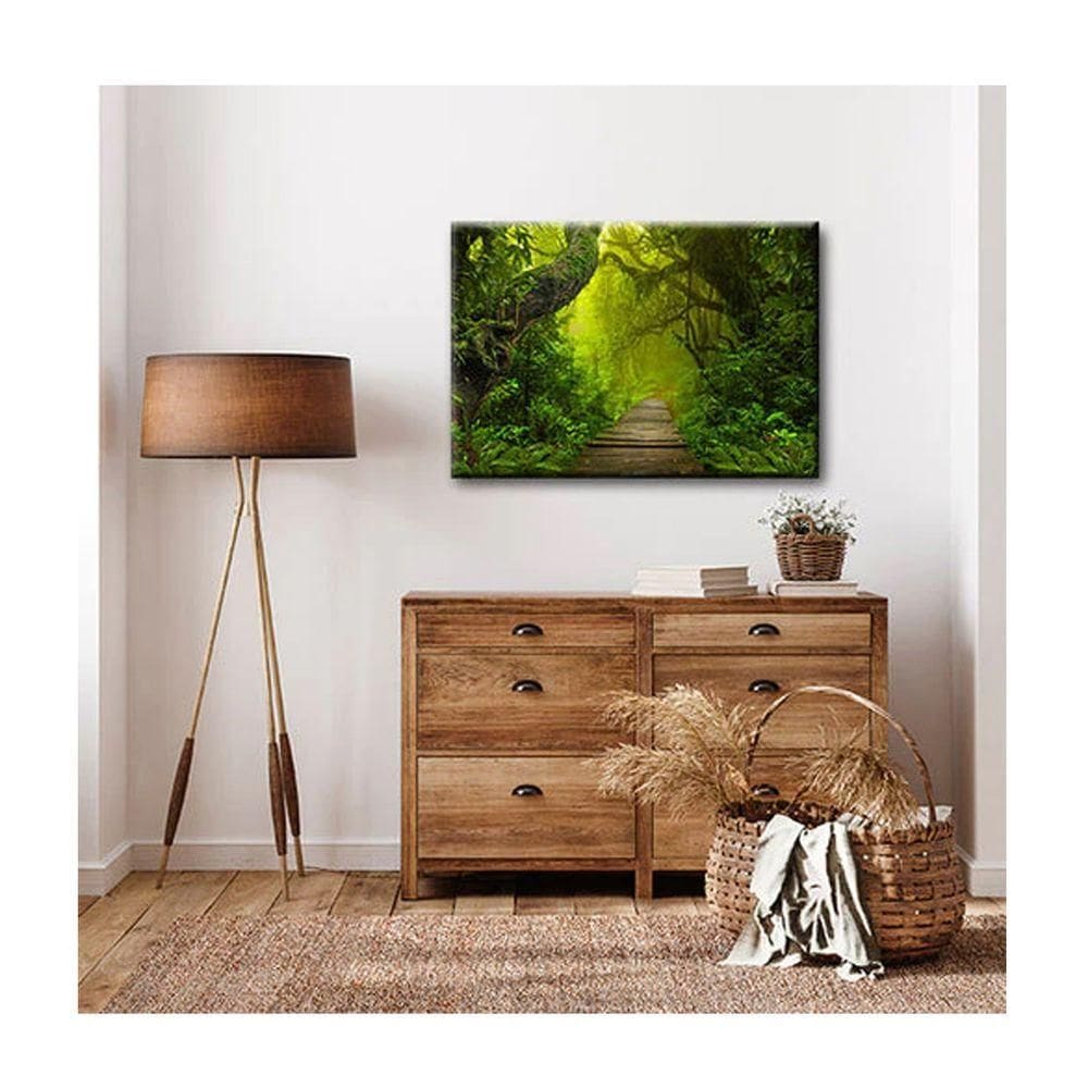 Quadro Paisagens e Natureza Coastal C- Moldura Preta Tamanho 90 X 60cm