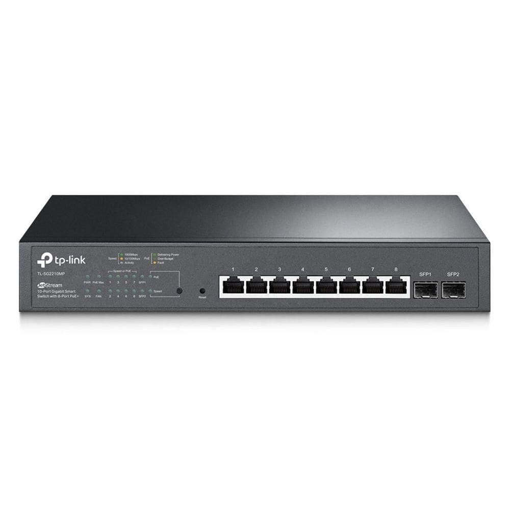 Switch Gigabit Smart c/10 Portas (8 Pts Poe+ E 2 Slots Sfp)