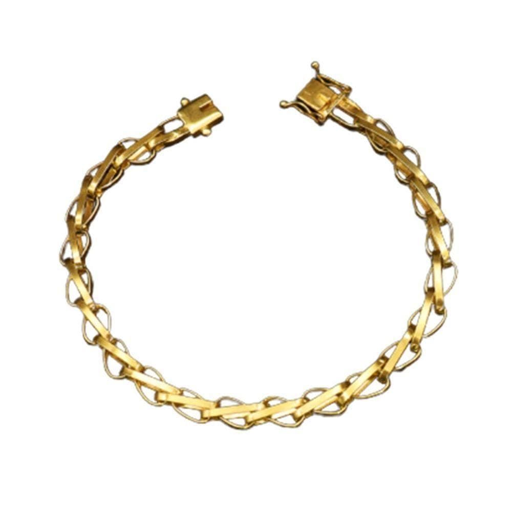 Pulseira 8mm Tijolinho Balao Moeda Antiga Estilosa