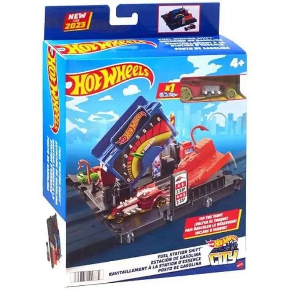 Hot Wheels City Lugares Favoritos Posto De Gasolina - Mattel Hmd53