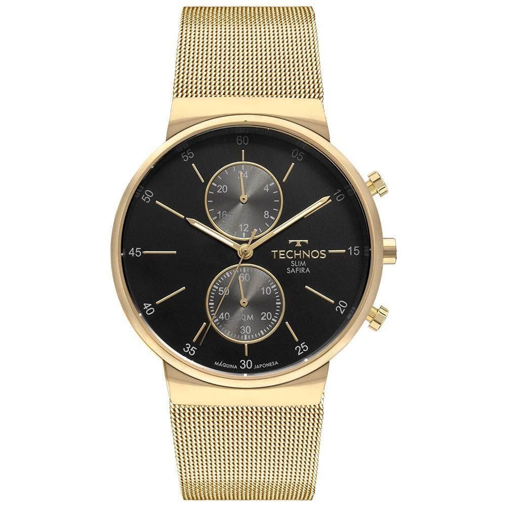 Relógio Technos Masculino Slim Dourado - Vd36aa/1p Vd36aa/1p