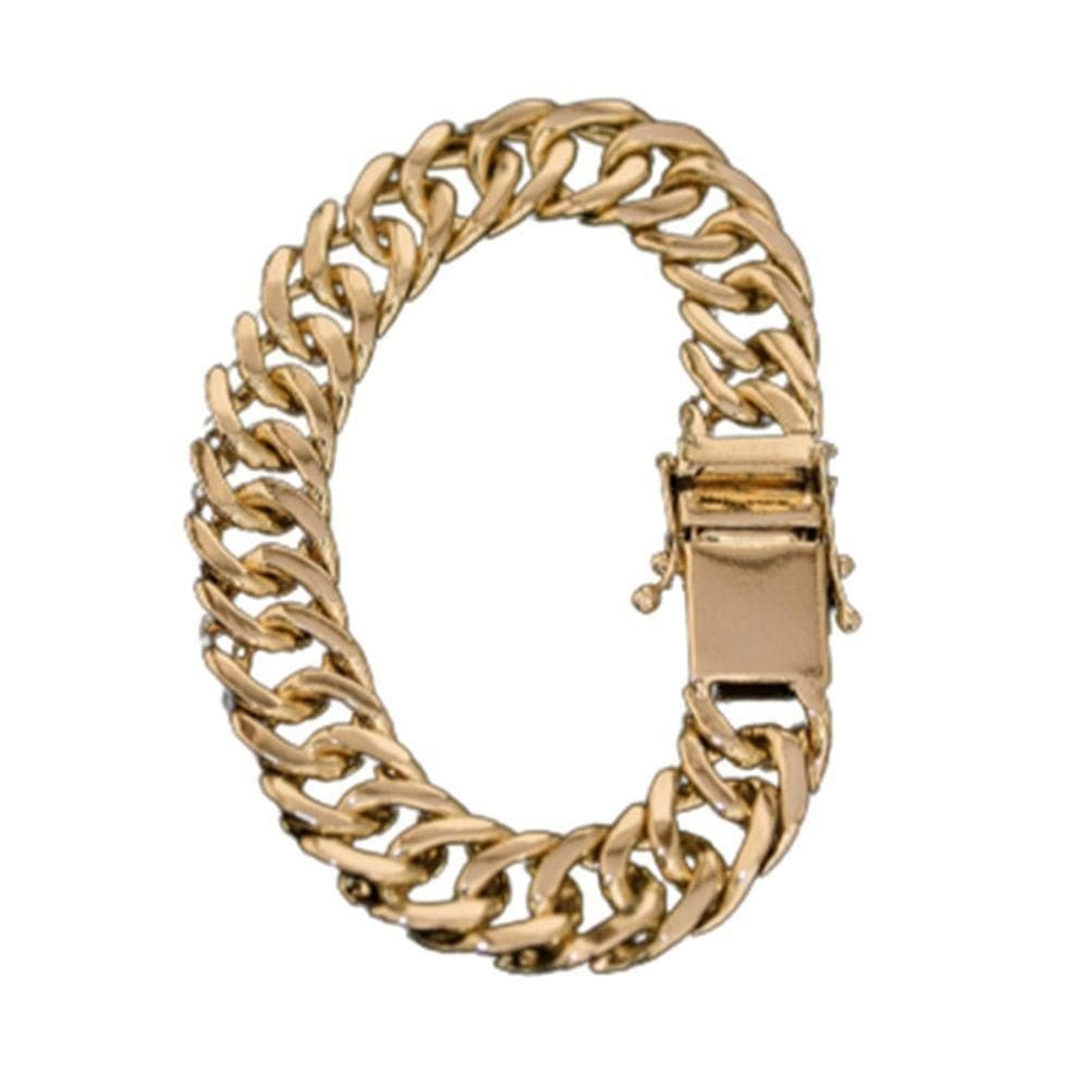 Pulseira De Maloka Pussera Moeda Antiga Duplo Fecho 13mm
