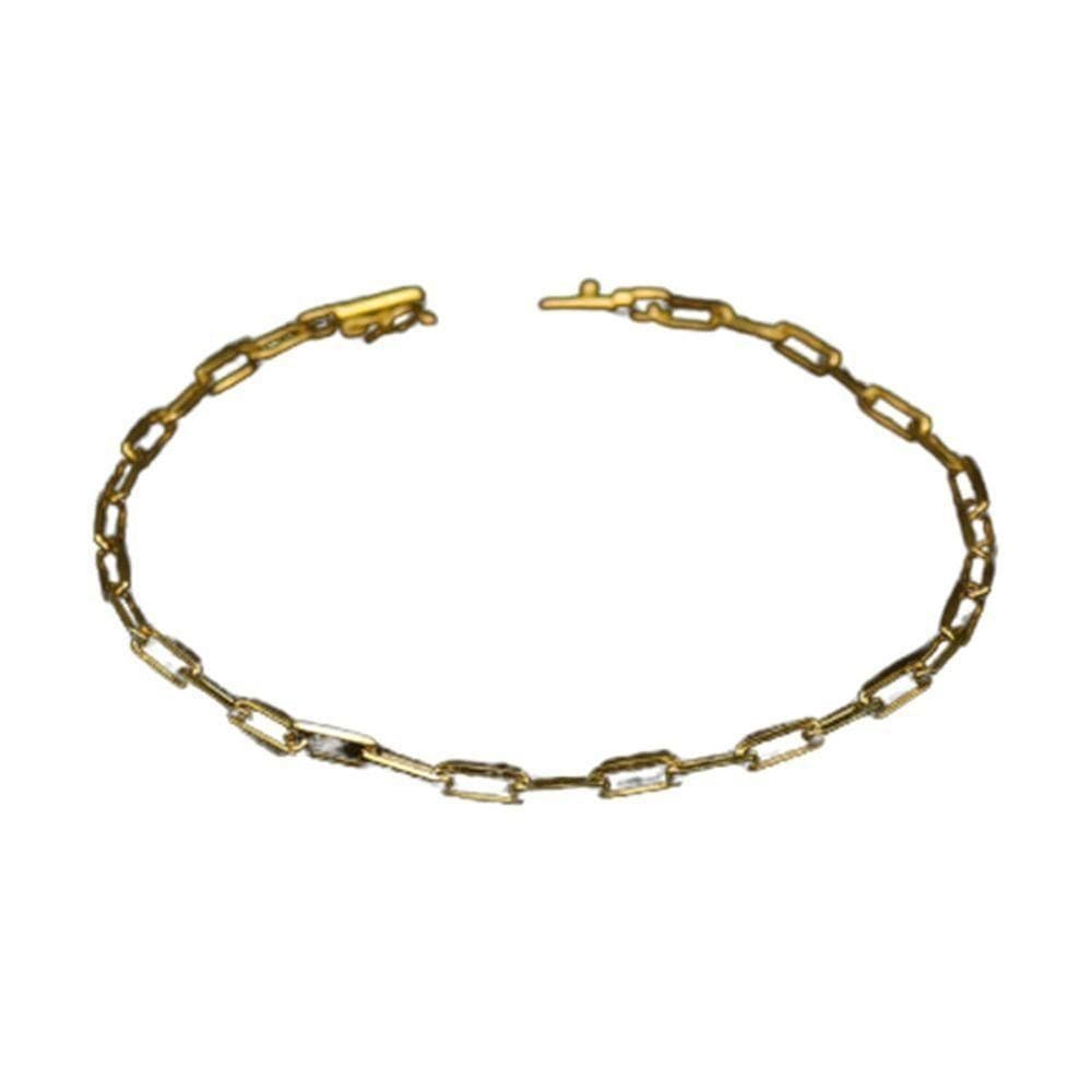 Pulseira 3mm Tijolinho De Quina Banhado