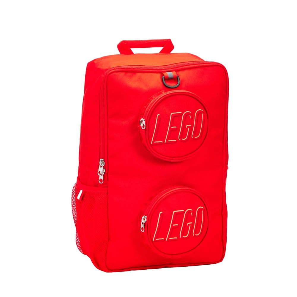 Mochila LEGO Brick Red para itens essenciais para escola e trabalho