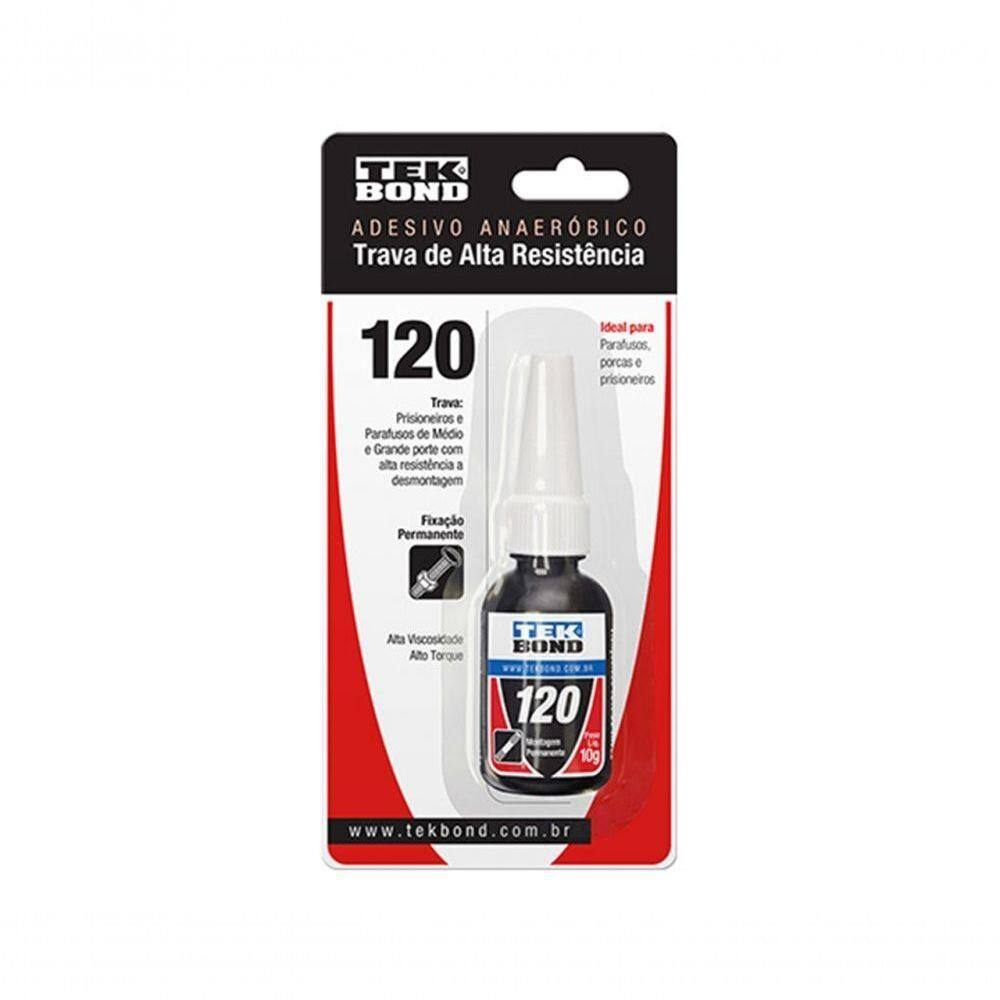 Adesivo Trava Parafusos Tekbond At120 Vermelho 10g Blister