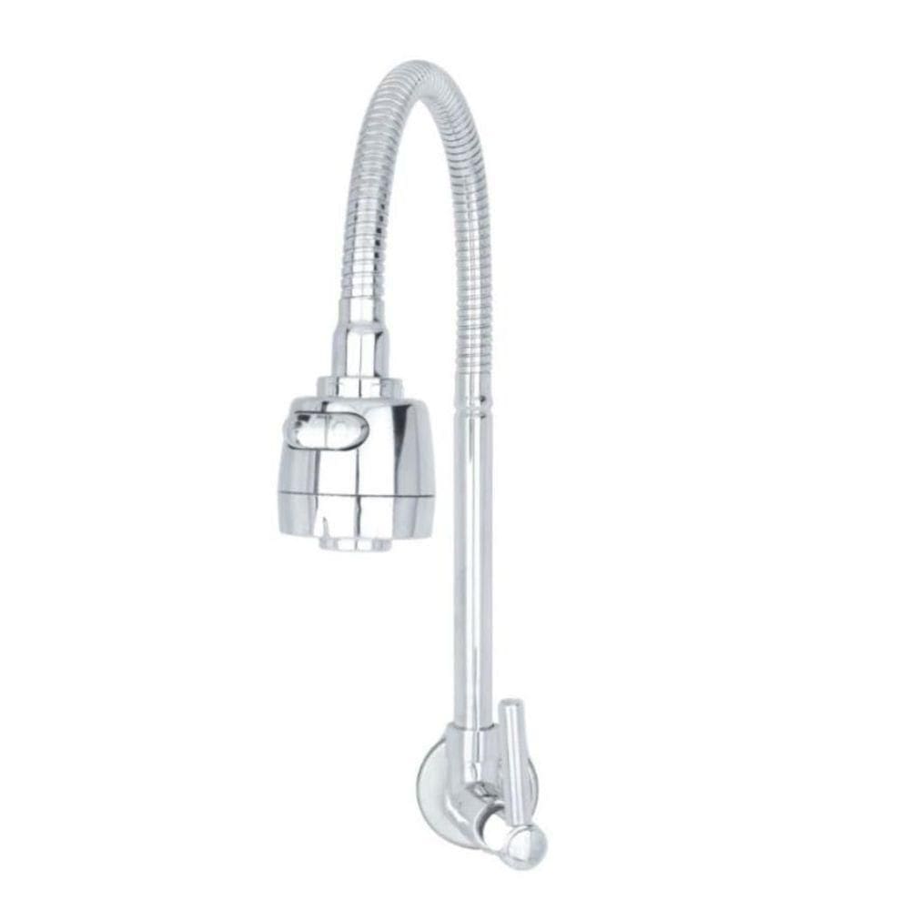 Torneira Gourmet Parede Flexível Cozinha De Luxo 1/4 De Volta