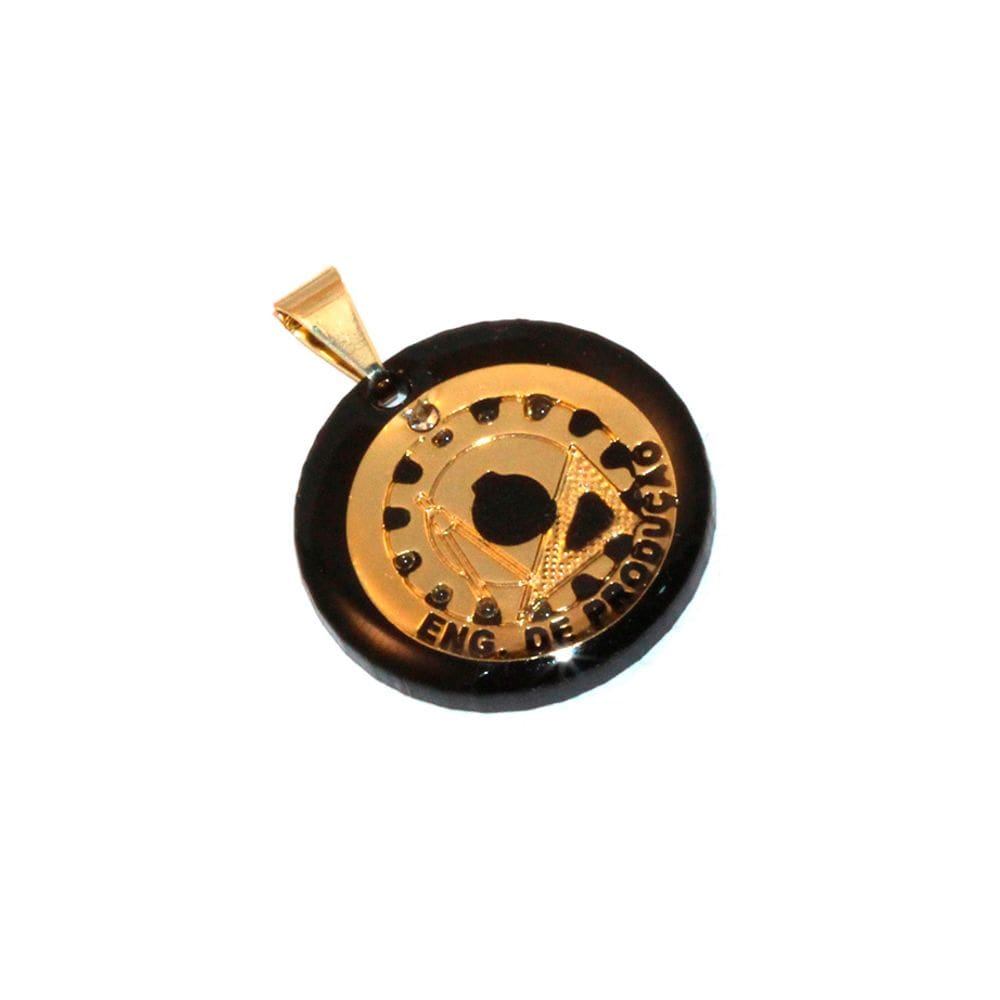 Pingente Engenharia de Produção Folheado Ouro 18k