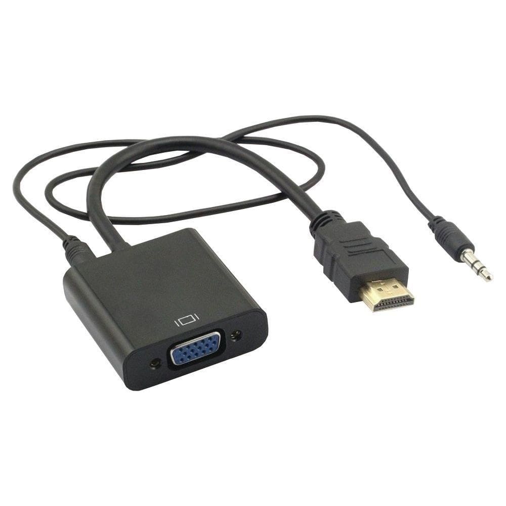 Cabo Conversor Hdmi Para Vga + Cabo De Audio P2 Mxt 1.2.105