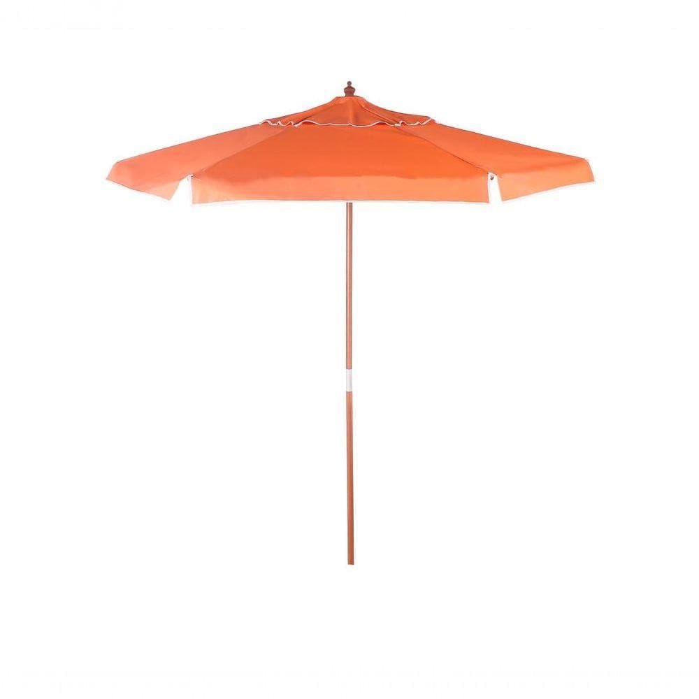 Ombrellone Bagum Em Madeira 2 Metros Laranja Bel Lazer