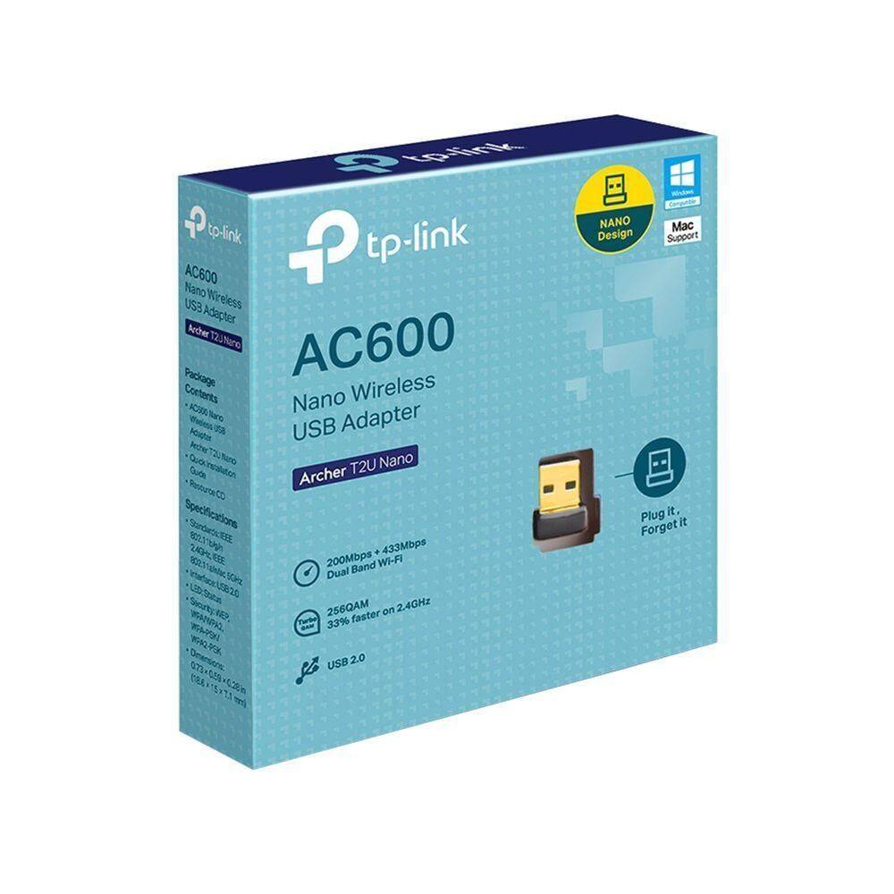 Adaptador Tp-link Usb Wireless Archer T2u Nano Ac600