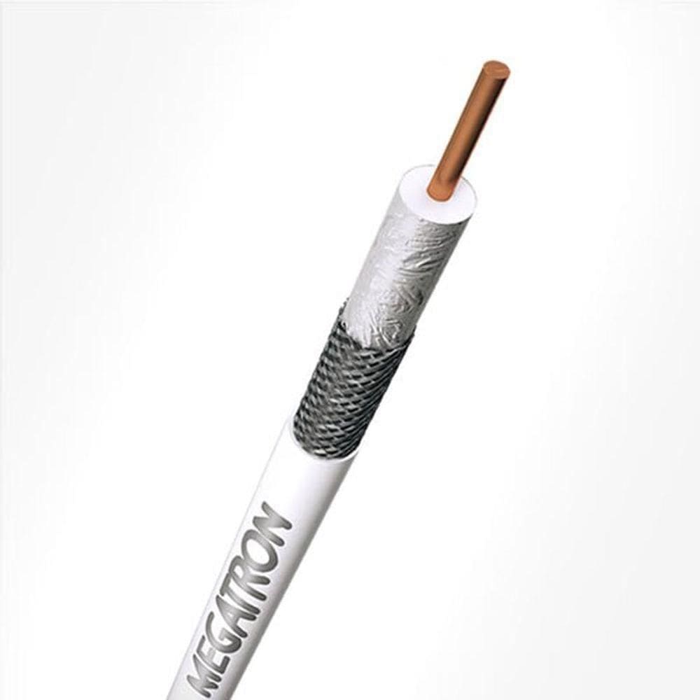 Cabo Coaxial Megacabos 59 95% 100m Branco