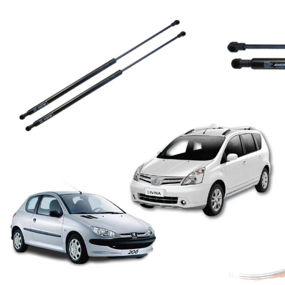 Par Amortecedores Tampa Porta-malas Livina Peugeot 206