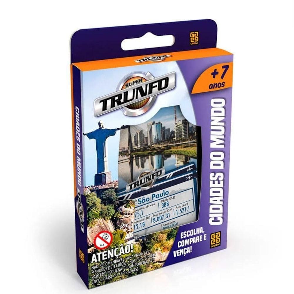 Jogo Super Trunfo - Cidades Do Mundo - Grow