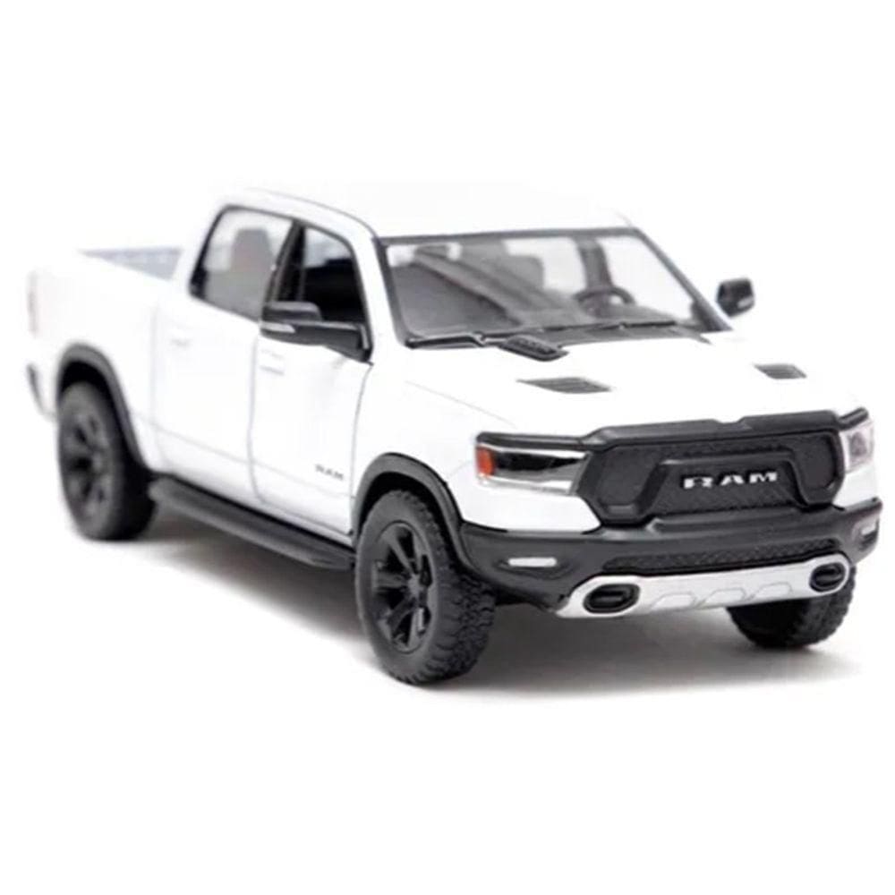 Veiculo Miniatura Dodge Ram 1500 Branco 12Cm Escala 1/46