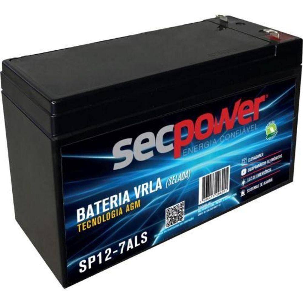 Bateria Selada 12v 7ah Sp12-7als Secpower [f002]