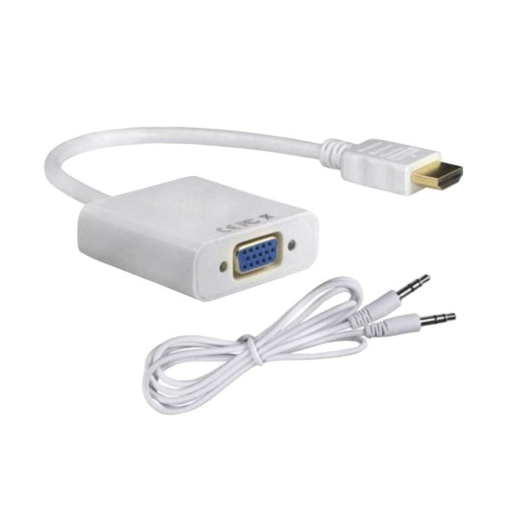 Cabo Conversor Hdmi Para Vga + Cabo De Audio Nwt Adap0038