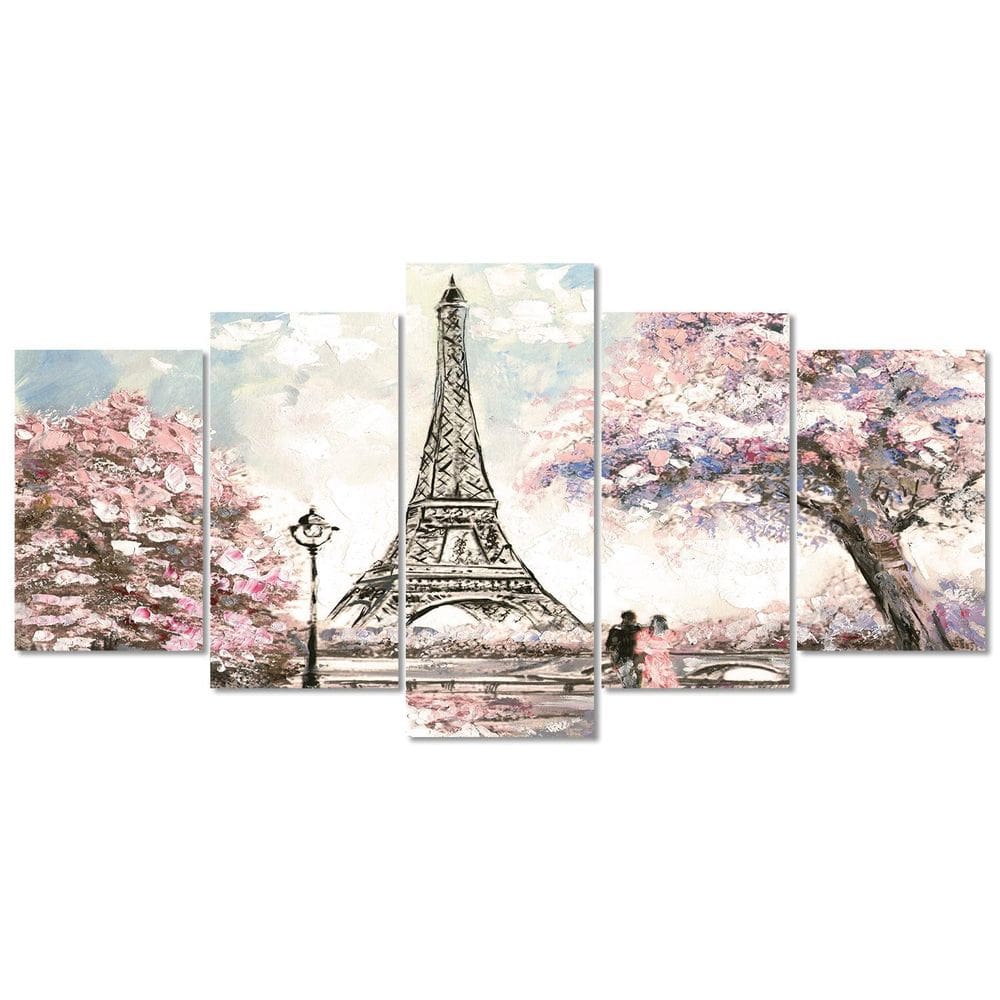 Quadro Decorativo Torre Eiffel Casal Sala Quarto Paisagem