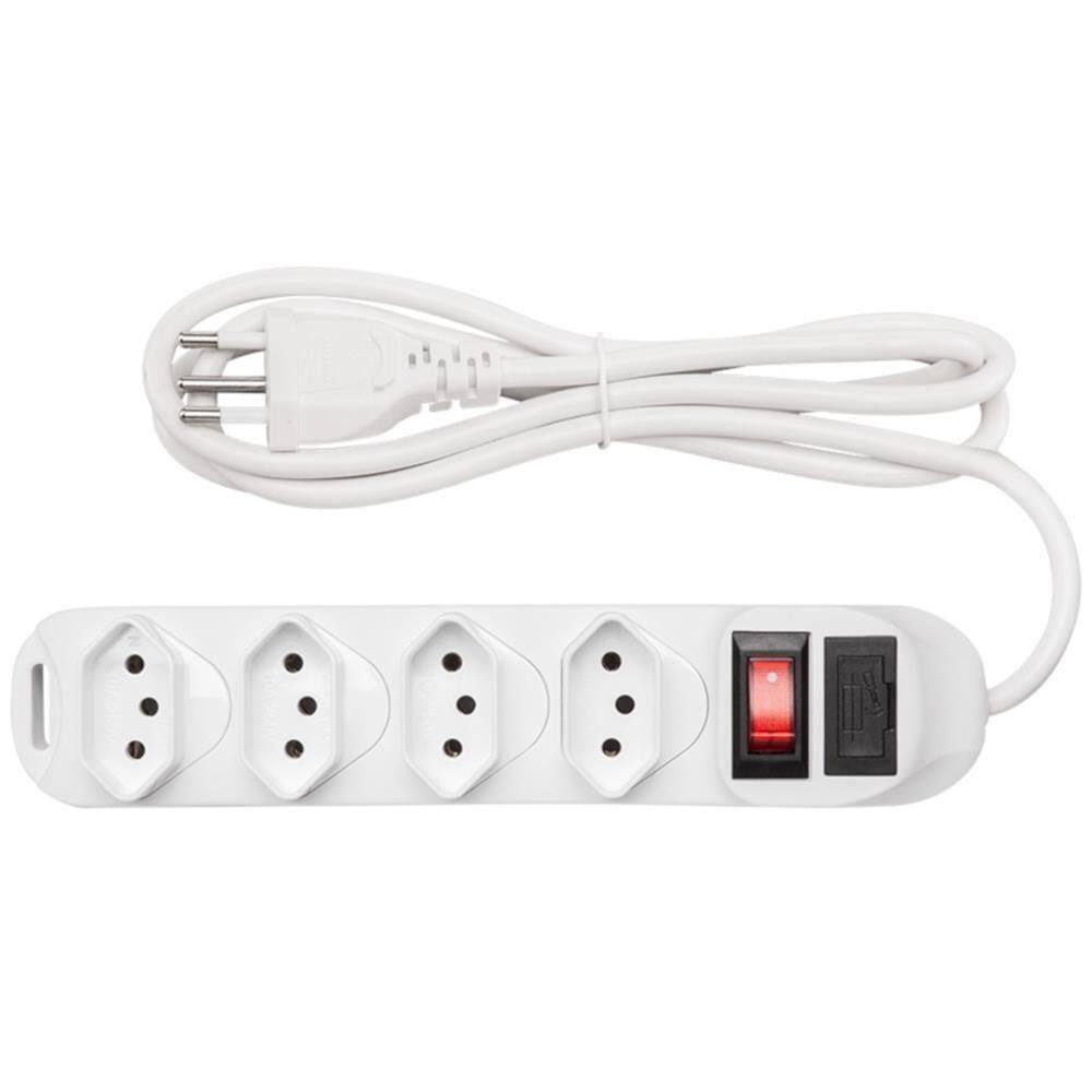 Protetor Eletronico Intelbras 4 Tomadas Branco Epe1004
