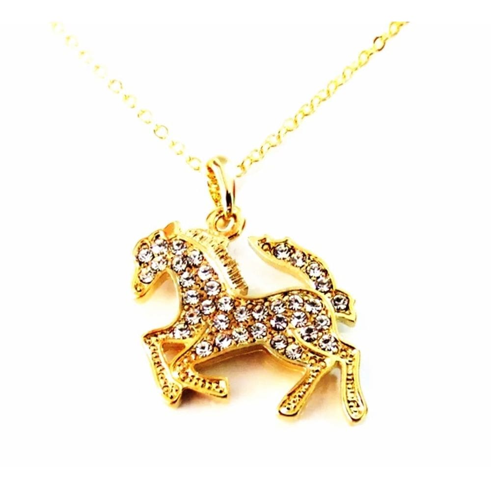 Colar Gargantilha Cavalo Country Folheado 18k