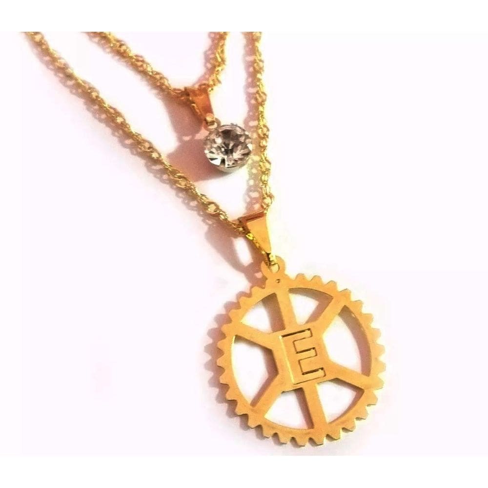Cordão Duplo Engenharia Mecânica Folheado 18k