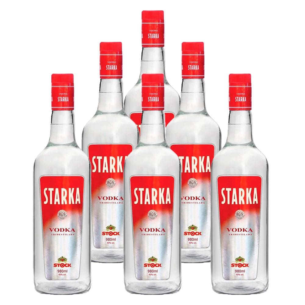 Vodka Tridestilada Starka Stock 980ml 6 Unidades