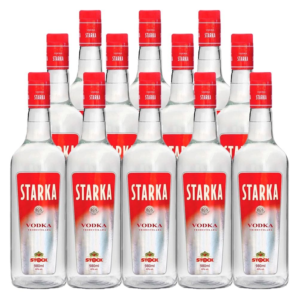 Vodka Tridestilada Starka Stock 980ml 12 Unidades